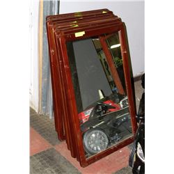 WOOD FRAMED MIRROR X12