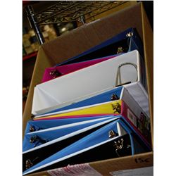 BOX OF 10 NEW BINDERS