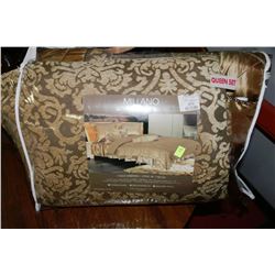 MILLANO QUEEN SIZE 7 PC BED SET