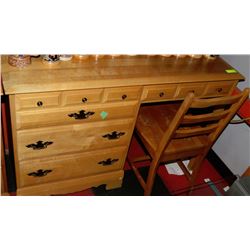 MAPLE DESK WITH CHAIR