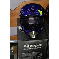 RJAYS DOT APPROVED YOUTH MOTORCYCLE HELMET LARGE