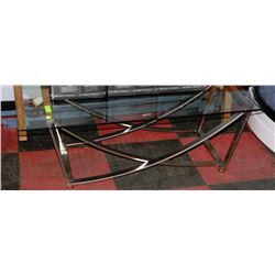 METAL & GLASS COFFEE TABLE