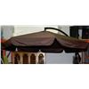 Image 1 : LARGE OFFSET PATIO UMBRELLA W/WEIGHTED BASE