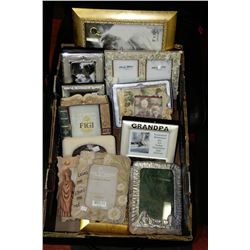 FLAT W/ ASSORTED NEW PICTURE FRAMES FROM GIFT SHOP