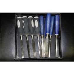 LOT OF 9 ASSORTED CHISELS