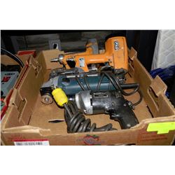 TRAY WITH BOSCH GRINDER,AIR STAPLER,NAILER & BLACK