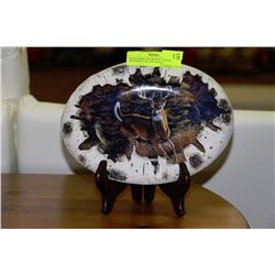 BRADFORD EXCHANGE "DEER CROSSING" PLATE WITH