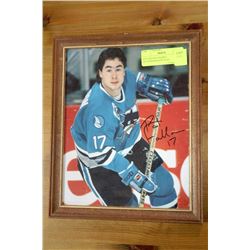 PAT FALLON FRAMED AUTOGRAPHED PICTURE