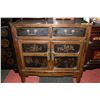 Image 1 : WOOD HANDPAINTED 2 DOOR 2 DRAWER CABINET