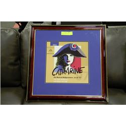 CATHERINE FRAMED MUSICAL POSTER