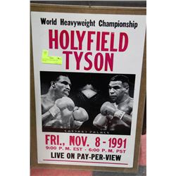 HOLLYFIELD AND TYSON 1991 POSTER
