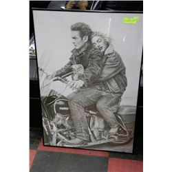 LARGE JAMES DEAN & MARILYN MONROE PICTURE