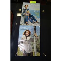 LOT OF 2 EATONS CATALOGUES "SPRING & SUMMER" 1976