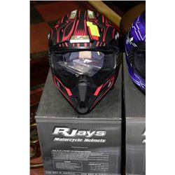RJAYS DOT APPROVED YOUTH MOTORCYCLE HELMET LARGE