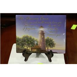 BRADFORD EXCHANGE FOOTPRINTS IN THE SAND