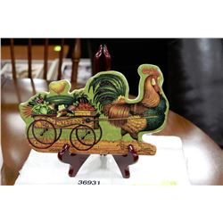 BRADFORD EXCHANGE "COCK A DOODLE DOO" PLATE WITH