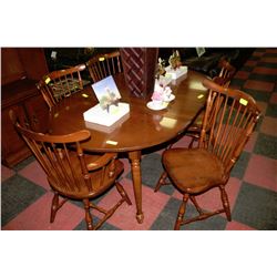 VILAS MAPLE TABLE WITH 6 CHAIRS