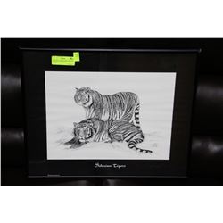 SIBERIAN TIGERS SIGNED PICTURE - 16" X 20"