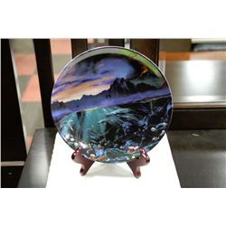 BRADFORD EXCHANGE LONG BEFORE MAN" PLATE WITH COA