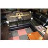 Image 1 : BLACK BONDED LEATHER LIFT BACK SECTIONAL