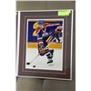 Image 1 : JARI KURRI #17 OILERS PICTURE - 13" X 16"