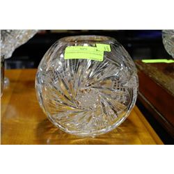 PINWHEEL HEAVY CUT GLASS BOWL