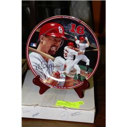 MARK MCGWIRE LONGEST SHOT SIGNED PLATE W/ COA