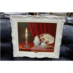 VINTAGE "STILL LIFE" OIL ON CANVAS BY RUGE