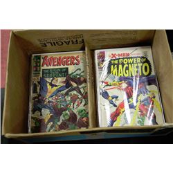 BOX  OF 18 VINTAGE COMIC BOOKS (12 CENT COVER