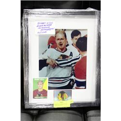 BOBBY HULL FRAMED AUTOGRAPH - COMES WITH COA