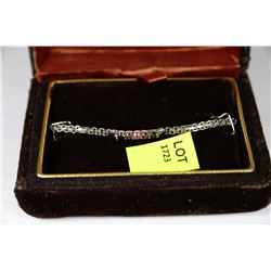 .925 SILVER 7" BRACELET W/5 GEMSTONES