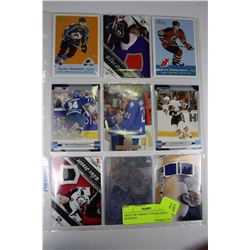 SHEET OF 9 HIGHLY COLLECTIBLE ROOKIE &