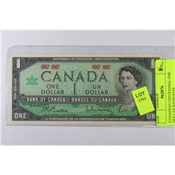 CANADIAN CENTENNIAL ONE DOLLAR BANKNOTE