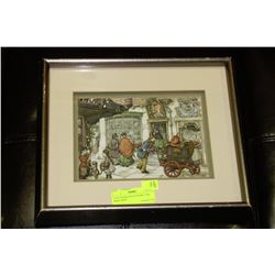 1970'S PAPER TOLE PICTURE "THE BAKE SHOP"