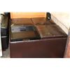 Image 2 : SQUARE REVERSIBLE 5PC OTTOMAN 35"X35"