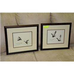 PAIR OF D. U. CHANDA ORIGINAL ART PIECES