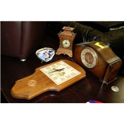 FOUR ASSORTED CLOCKS