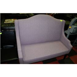 PURPLE HIGH BACK LOVE SEAT