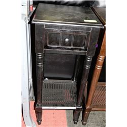 NEW WOOD SINGLE DRAWER STAND ON CHOICE: BLACK