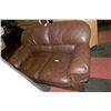 Image 1 : BROWN LEATHERETTE USED LOVE SEAT