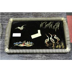 WEST GERMANY SERVING TRAY W/24K GOLD CIRCA-1890-