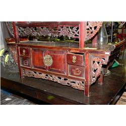 WOOD CARVED MANTLE TOP CABNET ON CHOICE