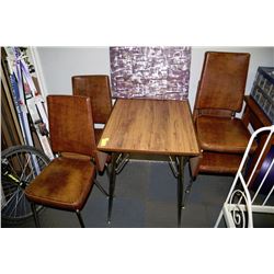 SMALL KITCHEN TABLE WITH 4 SIDE CHAIRS