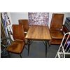 Image 1 : SMALL KITCHEN TABLE WITH 4 SIDE CHAIRS