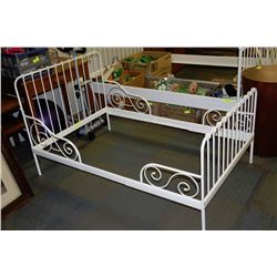 CHILDS WROUGHT IRON STYLE SINGLE BED FRAME