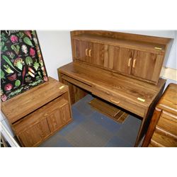 ESTATE OFFICE DESK WITH TV STAND AS IS