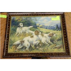 PICTURE OF 3 IRISH SETTERS