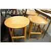 Image 1 : 3 WOOD ROUND END TABLES