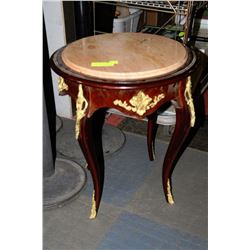 STONE TOP END TABLE