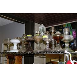 ESTATE COLLECTION OF 11 OIL LAMP BASES